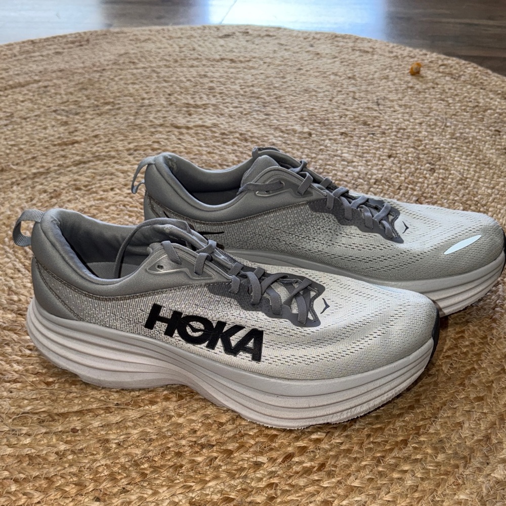 Hoka Bondi 8 sneakers. Good used condition. See photos for condition  size 12.5